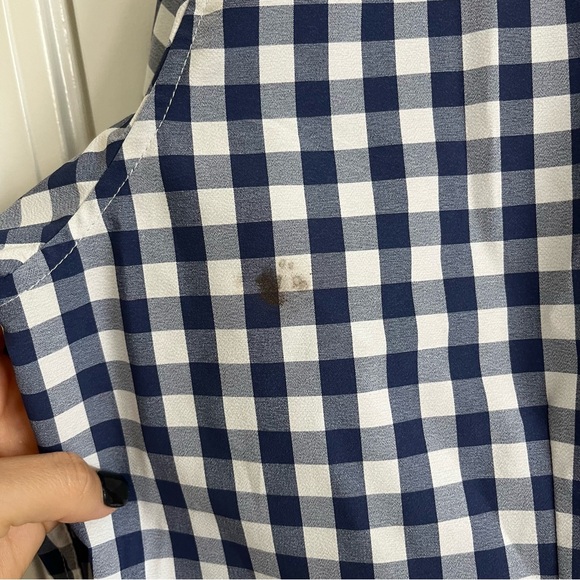 Mizzen + Main‎ Men’s Leeward Classic Blue Gingham Long Sleeve Button Down XL - Picture 6 of 6